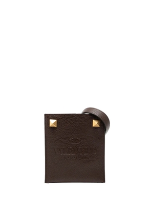 Valentino Garavani Pre-Owned 2018-2026 Mini Grained Calfskin Rockstud Identity crossbody bag - Brown