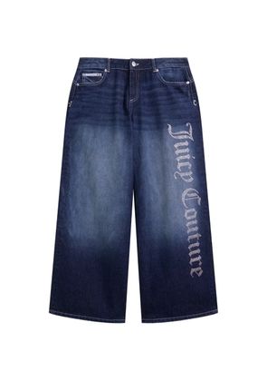 Juicy Couture diamanté-embellished wide-leg jeans - Blue
