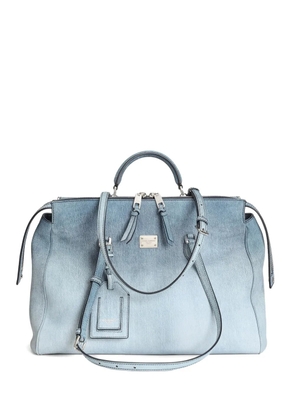 Dolce & Gabbana Vittoria handbag in nubuck denim - Blue