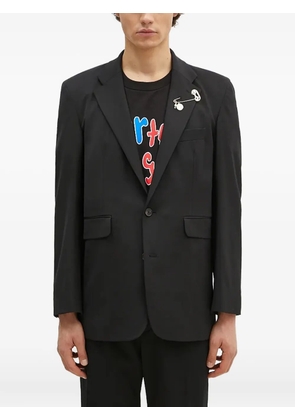 Aries safety pin-detail blazer - Black