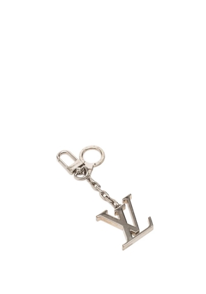 Louis Vuitton Pre-Owned 2013 Brass LV Initiales Bag Charm key chain - Silver