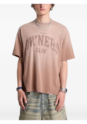 Represent Owners Club logo-print T-shirt - Brown