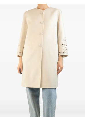 Ermanno Scervino Vintage single-breasted wool coat - White