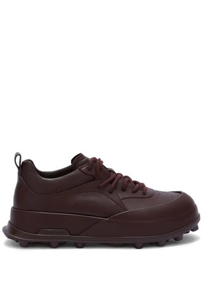 Jil Sander Orb leather sneakers - Red