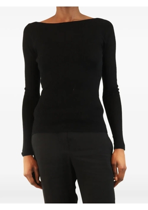BOMPARD seamless ballerina-neck sweater - Black