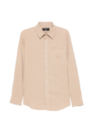Iceberg logo-embroidered patch-pocket shirt - Neutrals
