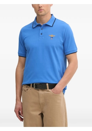 Aeronautica Militare eagle-embroidered polo shirt - Blue