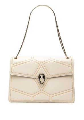 Bvlgari Pre-Owned 2019-2020 Studded Leather Diamond Blast Serpenti Forever crossbody bag - Neutrals