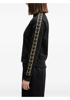 Fred Perry logo-embroidered zip-up sweatshirt - Black