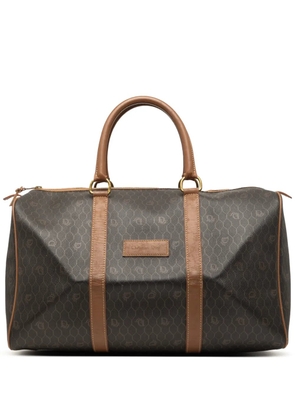 Christian Dior Pre-Owned 20th Century Honeycomb Coated Canvas travel bag - Black