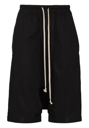 Rick Owens Pod drop-crotch track shorts - Black