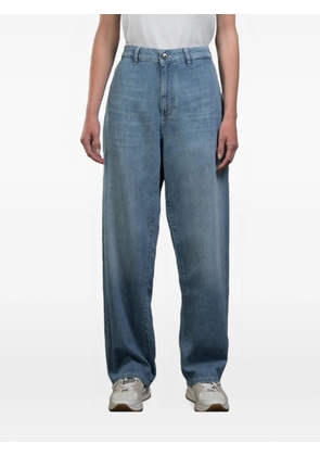 Moorer Cabirian embroidered straight-leg jeans - Blue