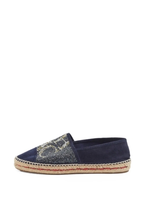 Carolina Herrera Vintage Initials Insignia flat espadrilles - Blue