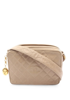 CHANEL Pre-Owned 1991-1994 diamond-stitched Coco Mark shoulder bag - Neutrals