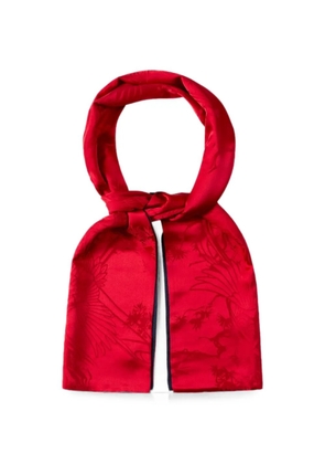 Shanghai Tang Crane and Pine scarf - Red