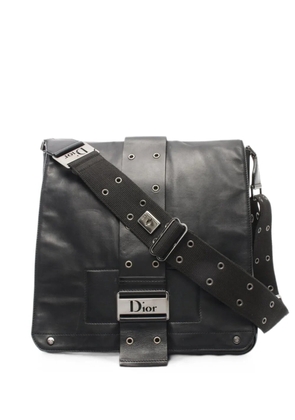 Christian Dior Pre-Owned 2000s leather messenger bag - Black