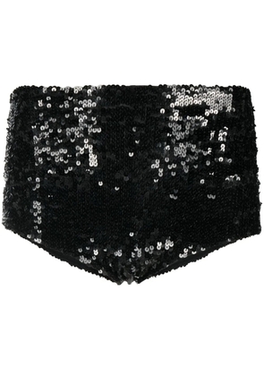 P.A.R.O.S.H. sequin mini-shorts - Black