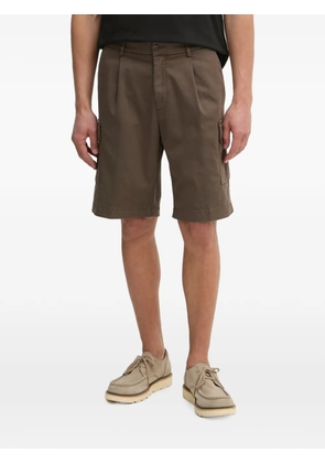 Aeronautica Militare pleated cargo shorts - Brown