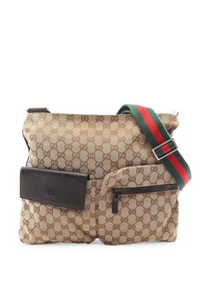 Gucci Pre-Owned 2010s GG canvas Sherry line shoulder bag - Neutrals