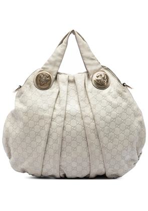 Gucci Pre-Owned 2016-2026 Large Guccissima Hysteria satchel - White