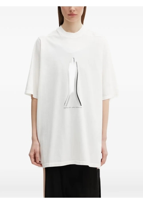 Rick Owens DRKSHDW graphic-print oversized T-shirt - White