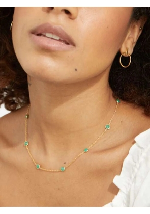 AUREE JEWELLERY Antibes gemstone necklace - Gold