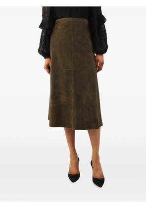 'S Max Mara zip-up midi skirt - Green