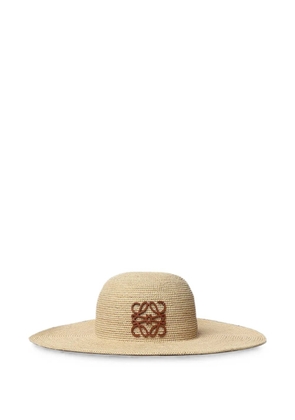 LOEWE x Paula's Ibiza Anagram wide-brim sun hat - Neutrals
