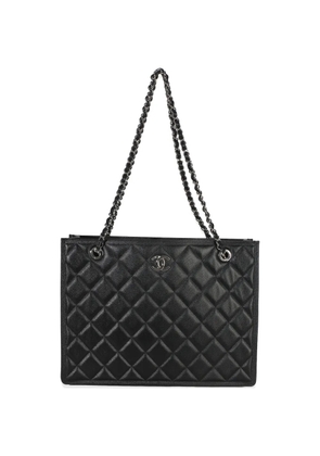 CHANEL Pre-Owned large CC-plaque tote bag - Black