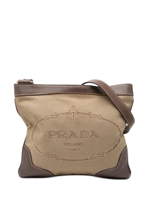 Prada Pre-Owned 2013-2026 Canvas Canapa Logo crossbody bag - Neutrals
