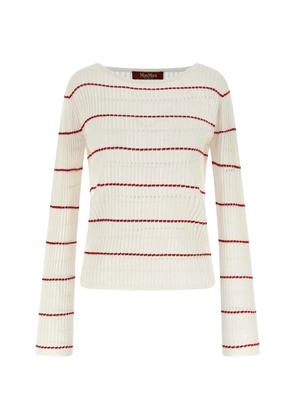 Max Mara mstpedone ribbed-knit sweater - Neutrals
