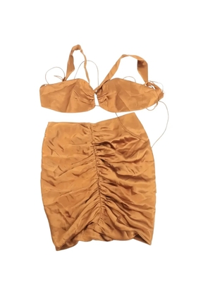 The Sei ruched mini skirt - Neutrals