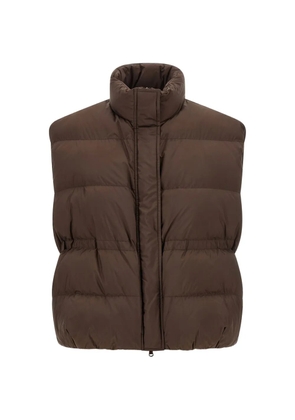 Brunello Cucinelli zip-up quilted gilet - Brown