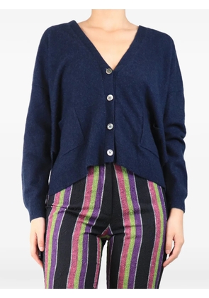 Daddy's Daughters V-neck cashmere cardigan - Blue