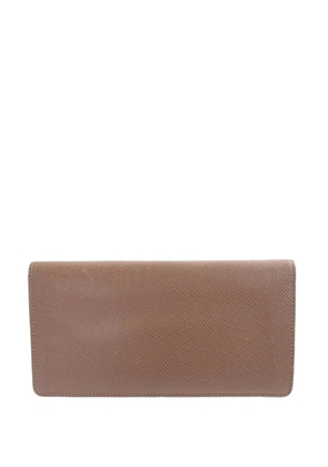 Louis Vuitton Pre-Owned 2009 Taiga Portefeuille Brazza Bifold Wallet long wallets - Brown