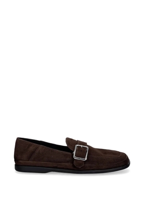 VAGABOND Sammie buckle-fastening suede loafers - Brown