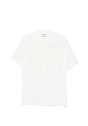 MC2 Saint Barth short-sleeved linen shirt - White