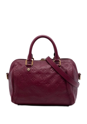 Louis Vuitton Pre-Owned 2014 Monogram Empreinte Speedy Bandouliere 25 satchel - Red