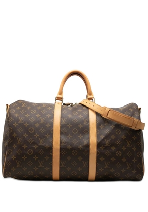 Louis Vuitton Pre-Owned 2001 Monogram Keepall Bandouliere 50 travel bag - Brown
