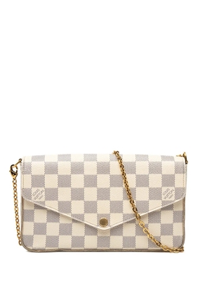 Louis Vuitton Pre-Owned 2016 Damier Azur Pochette Felicie crossbody bag - White