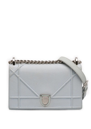 Christian Dior Pre-Owned 2016 Small Grained Calfskin Diorama Flap crossbody bag - Blue