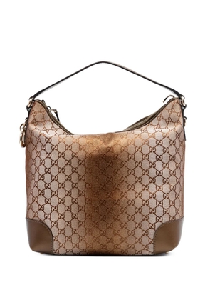 Gucci Pre-Owned 2016-2026 GG Lurex Heart Bit shoulder bag - Brown