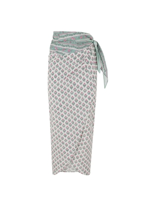 MC2 Saint Barth Oasi floral-print pareo - Neutrals