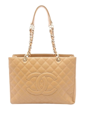 CHANEL Pre-Owned 2003-2004 CC Caviar Grand Shopping tote bag - Brown