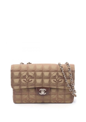 CHANEL Pre-Owned 2002-2003 New Travel Line Nylon Single Flap shoulder bag - Brown