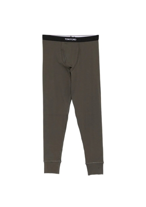 TOM FORD logo-waistband long johns - Green