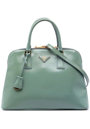Prada Pre-Owned 2010-2026 Large Saffiano Vernice Promenade satchel - Green