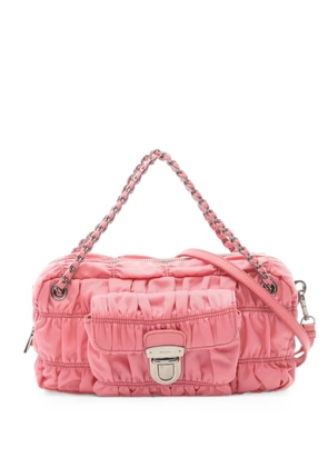 Prada Pre-Owned 2000s Gaufré chain tote bag - Pink