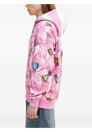 AAPE BY *A BATHING APE® Baby Milo camouflage-print hoodie - Pink