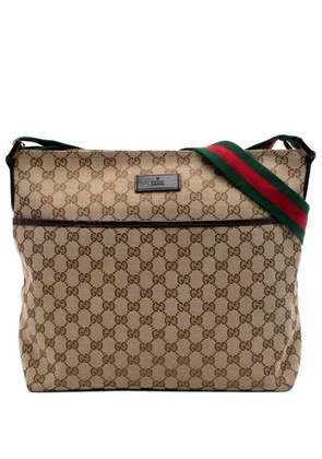 Gucci Pre-Owned 2016-2026 GG Canvas Web crossbody bag - Neutrals